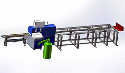 自動(dòng)上下料鋁型材切割流水線