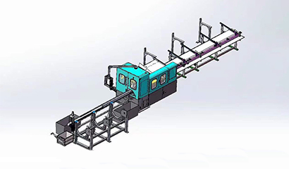 圓鋼自動上下料切割流水線